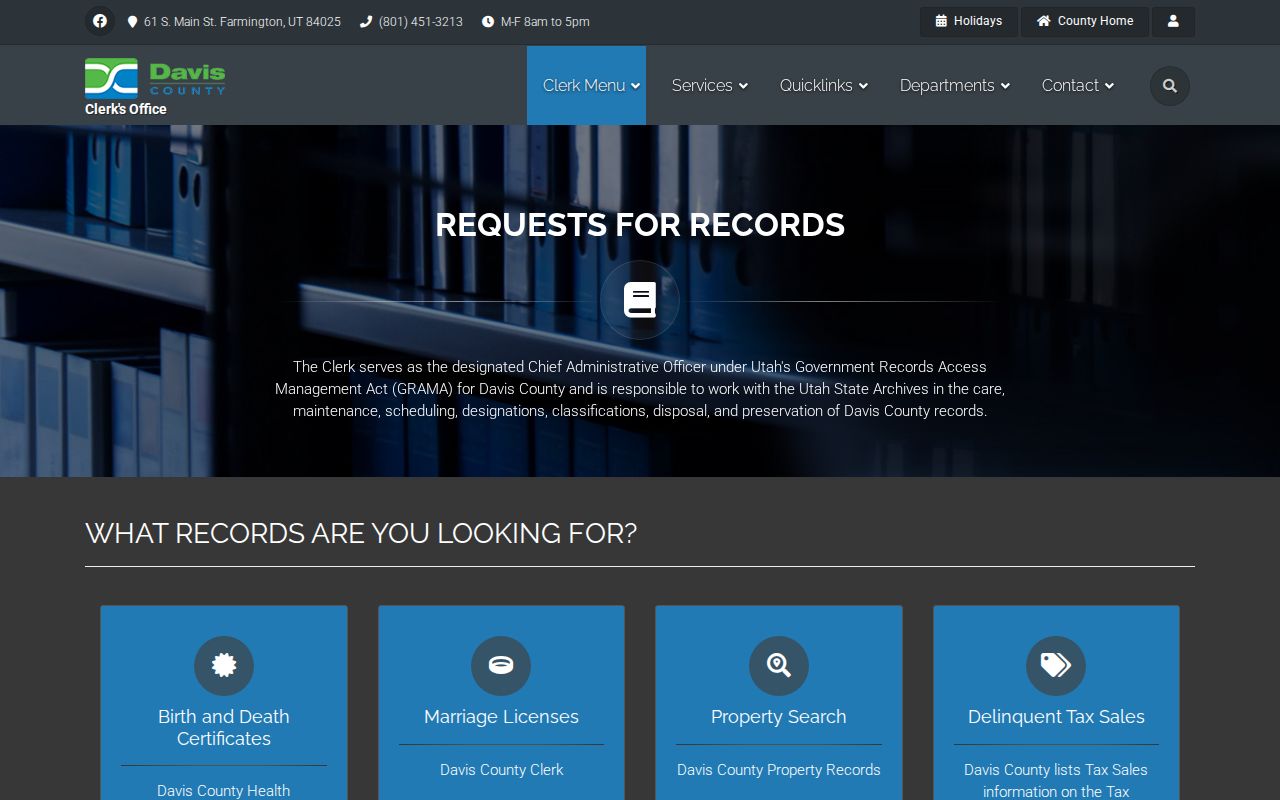 Davis County released inmate public records request portal
